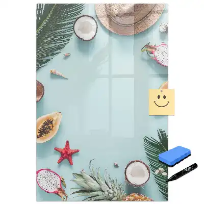 Tableau magnétique de dessin assortiment été