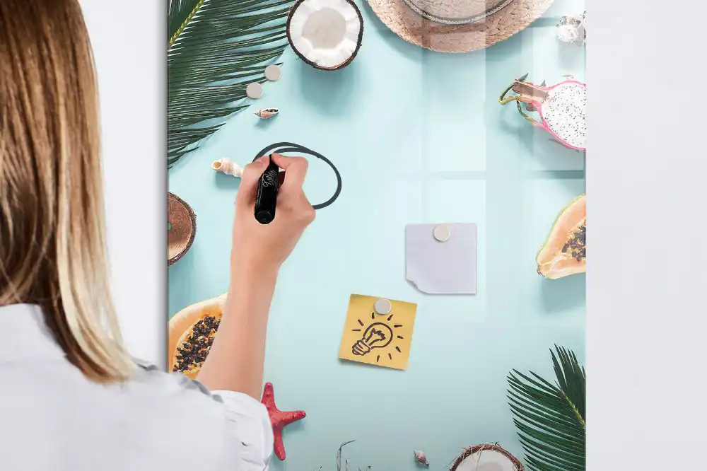 Tableau magnétique de dessin assortiment été