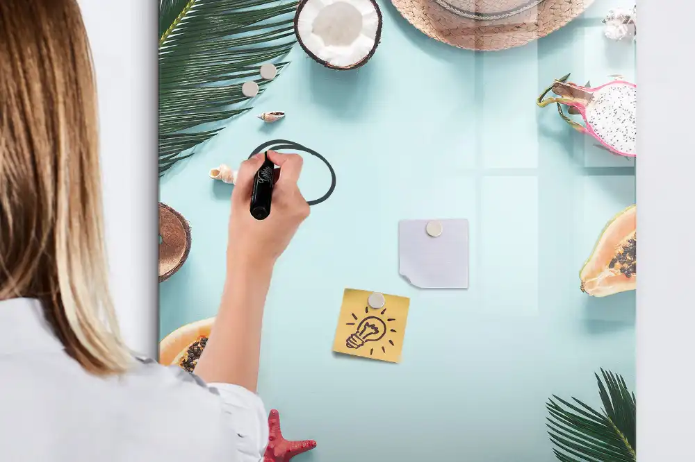 Tableau magnétique de dessin assortiment été