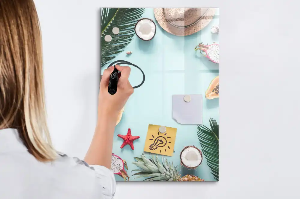 Tableau magnétique de dessin assortiment été