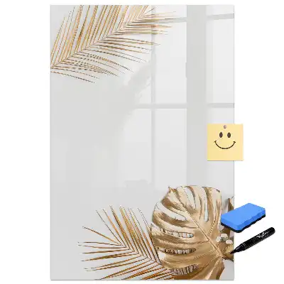 Tableau magnétique effaçable à feuilles dorées