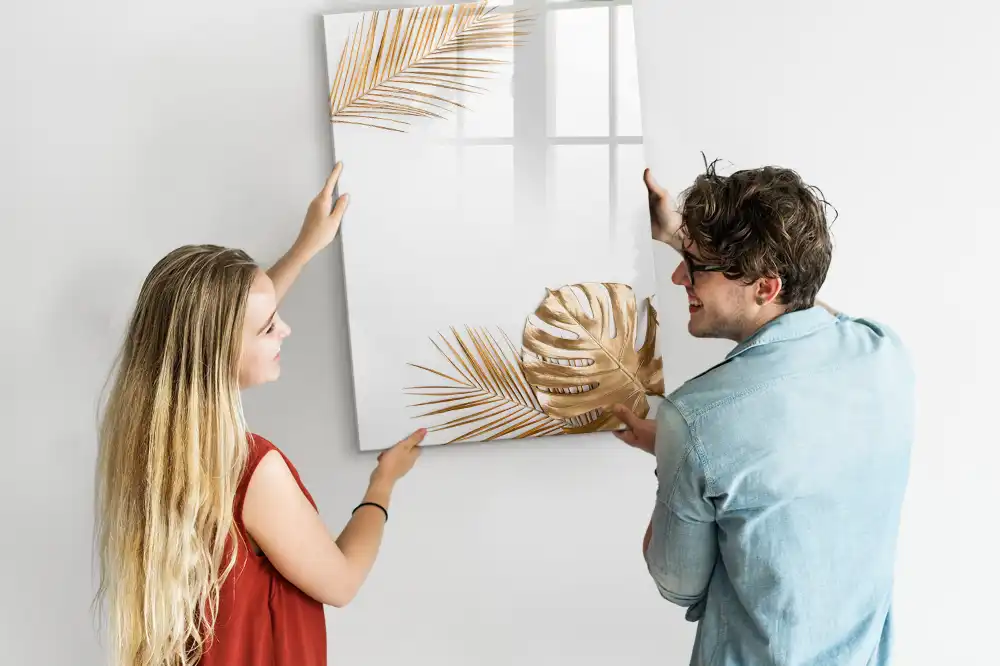 Tableau magnétique effaçable à feuilles dorées