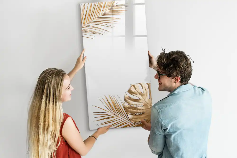 Tableau magnétique effaçable à feuilles dorées