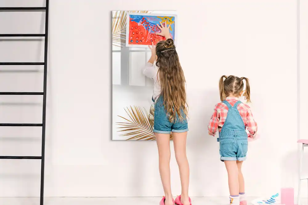 Tableau magnétique effaçable à feuilles dorées