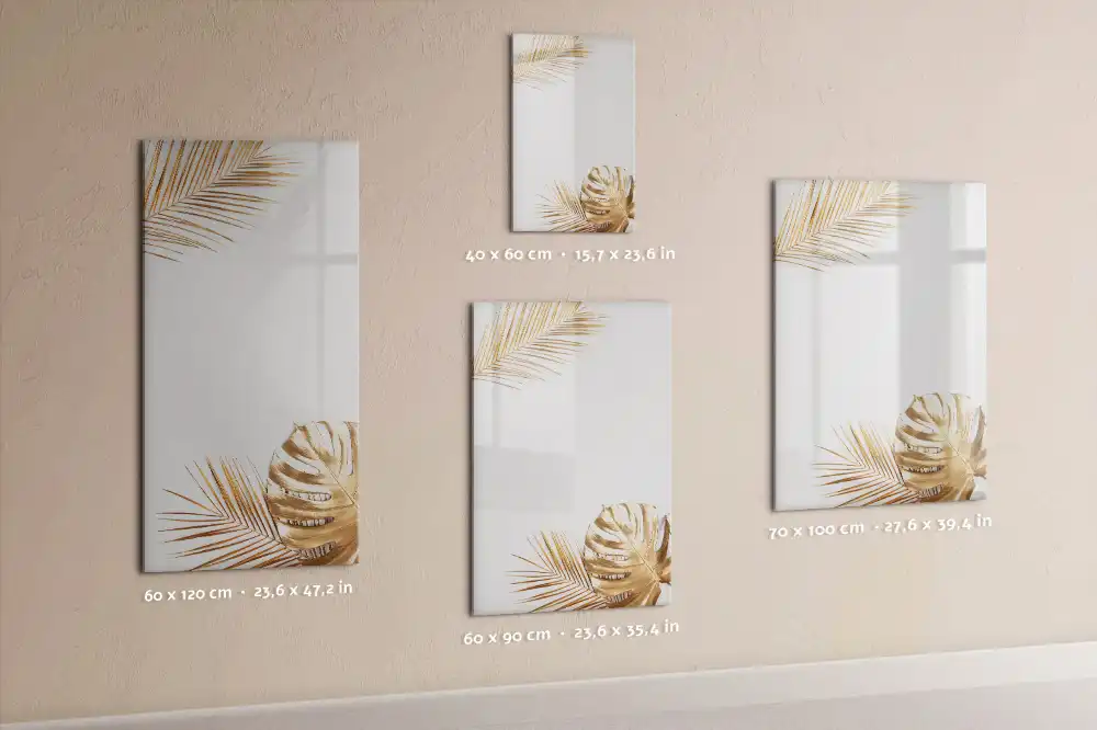 Tableau magnétique effaçable à feuilles dorées