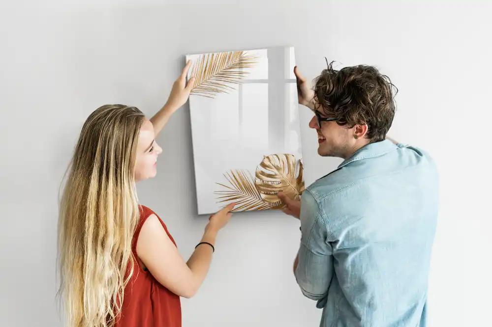 Tableau magnétique effaçable à feuilles dorées