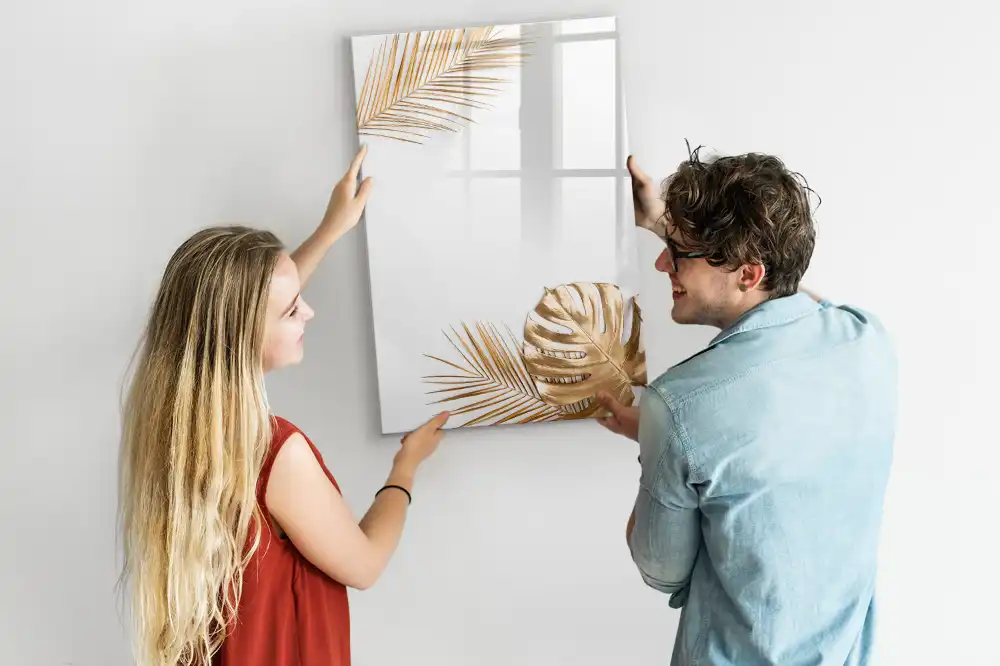 Tableau magnétique effaçable à feuilles dorées