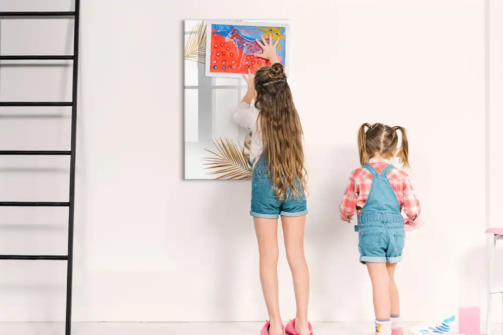 Tableau magnétique effaçable à feuilles dorées