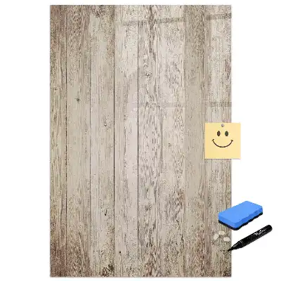Tableau blanc magnétique effaçable à sec avec cadre en bois