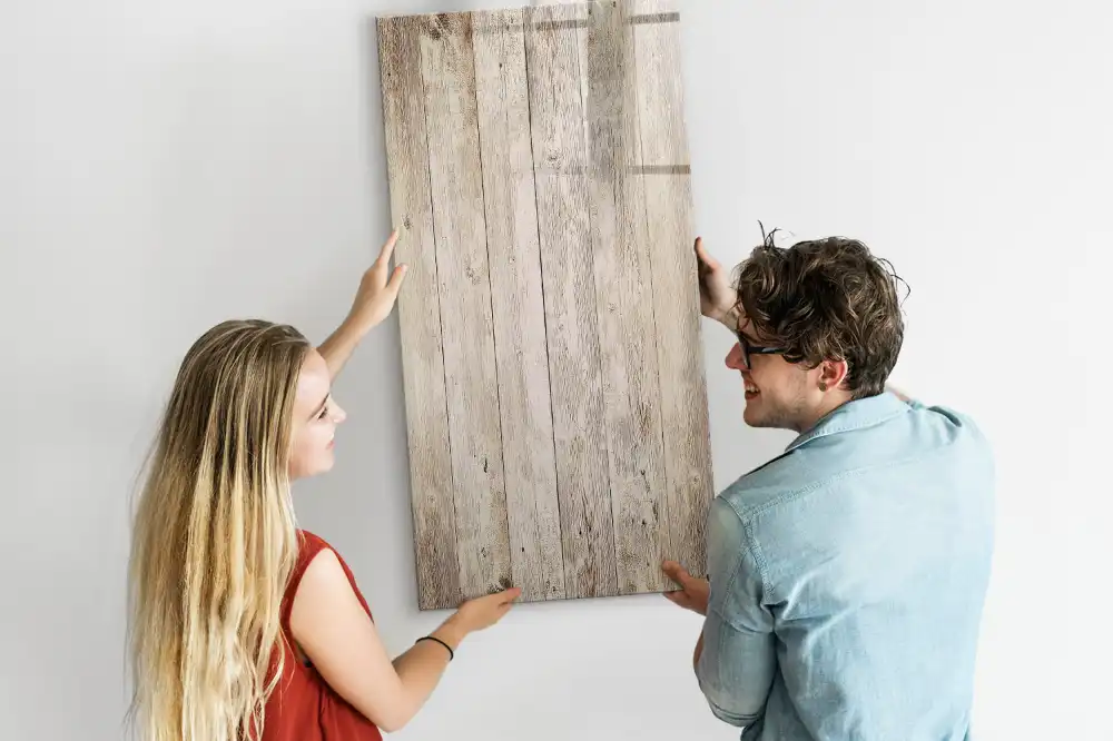 Tableau blanc magnétique effaçable à sec avec cadre en bois