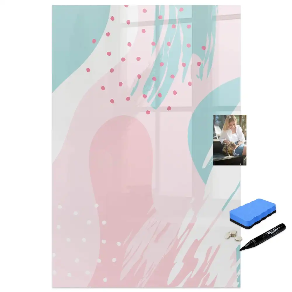 Tableau magnétique pour dessin motif abstraction stylisée