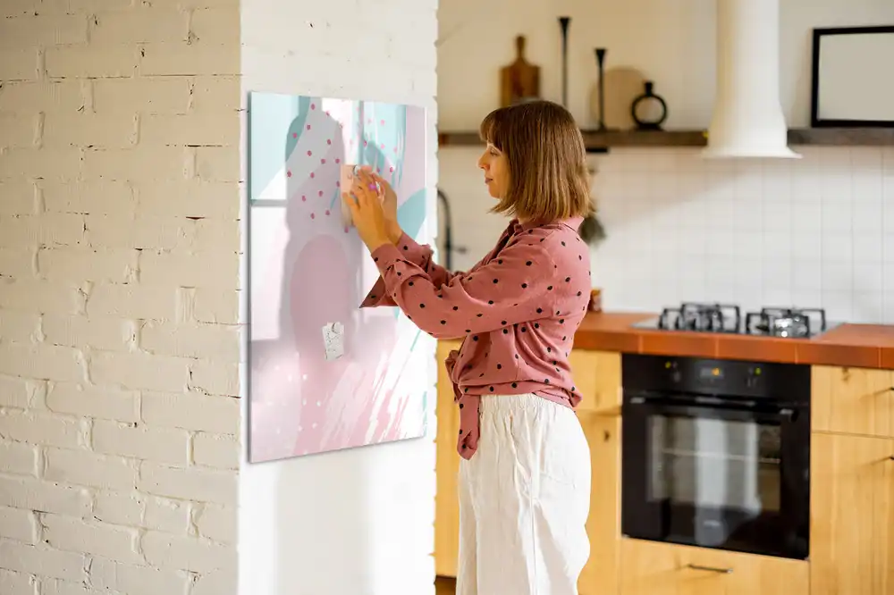 Tableau magnétique pour dessin motif abstraction stylisée