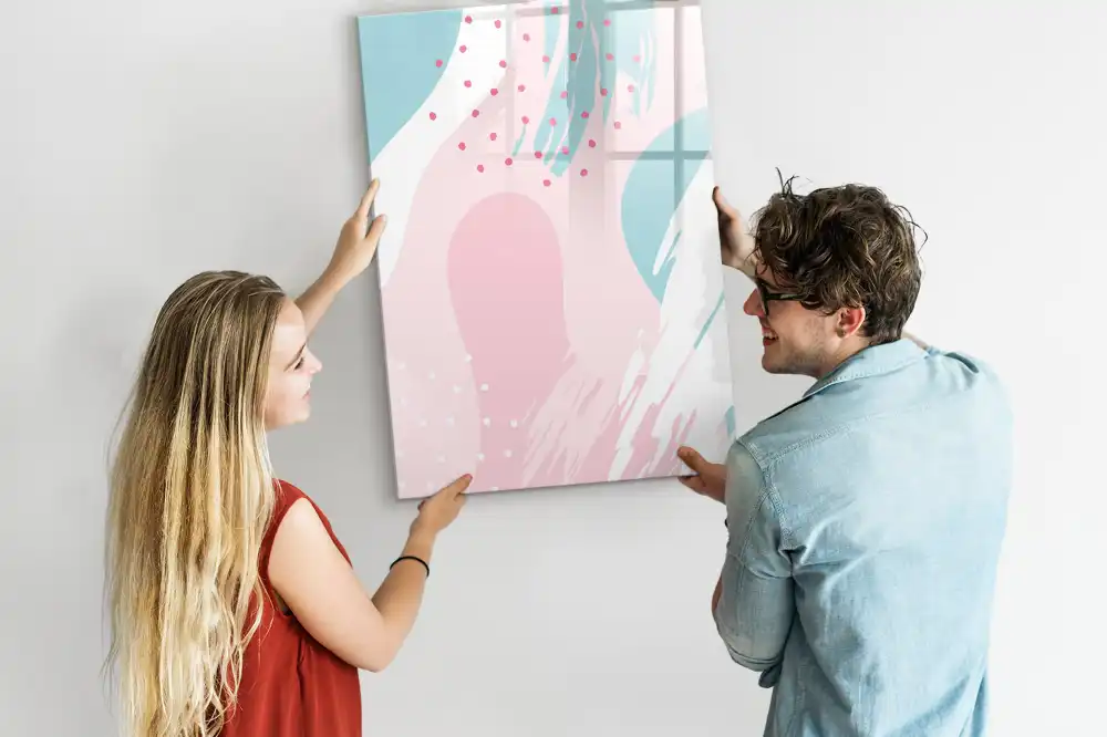 Tableau magnétique pour dessin motif abstraction stylisée
