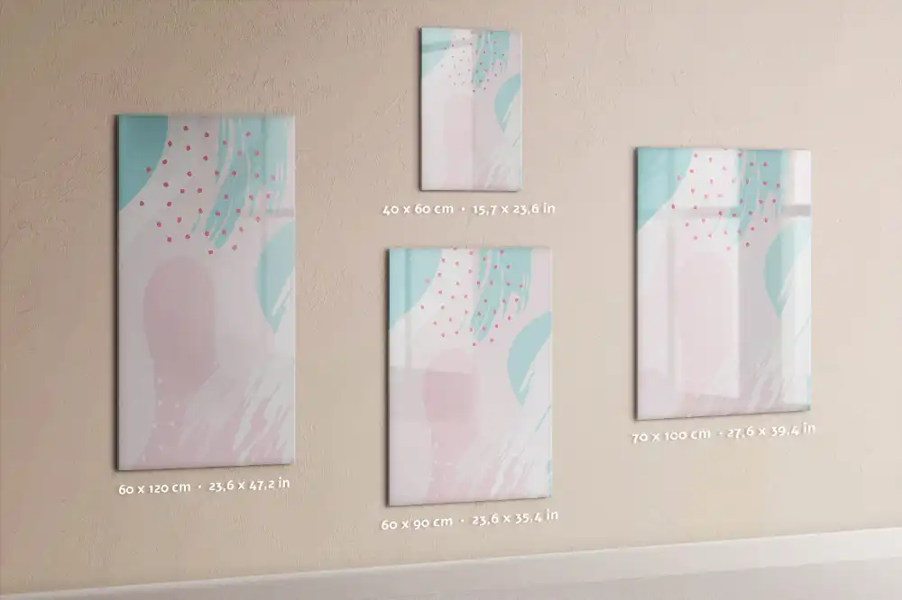 Tableau magnétique pour dessin motif abstraction stylisée