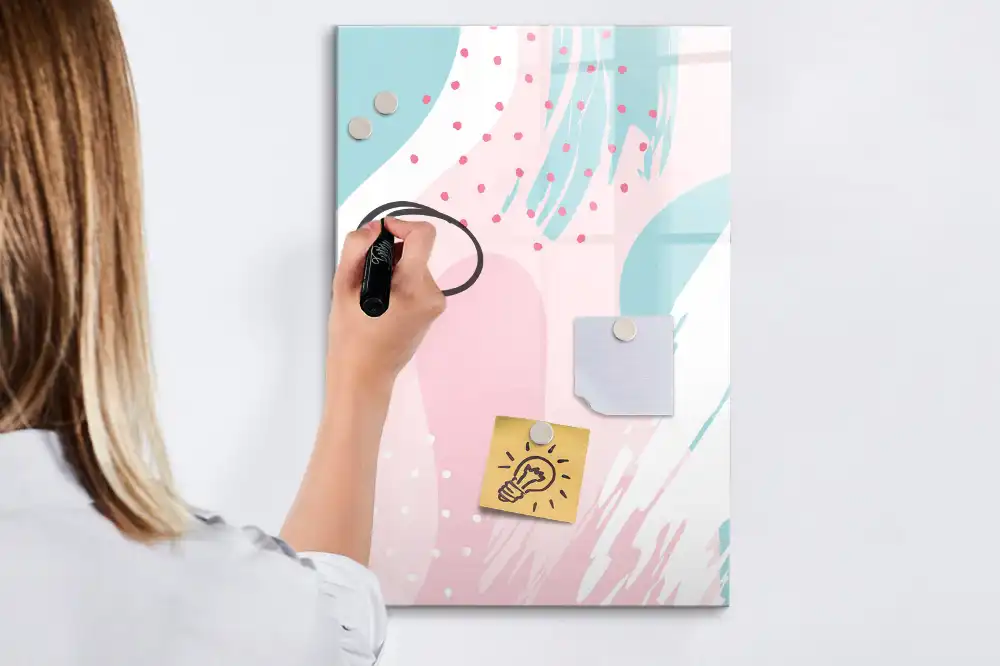 Tableau magnétique pour dessin motif abstraction stylisée