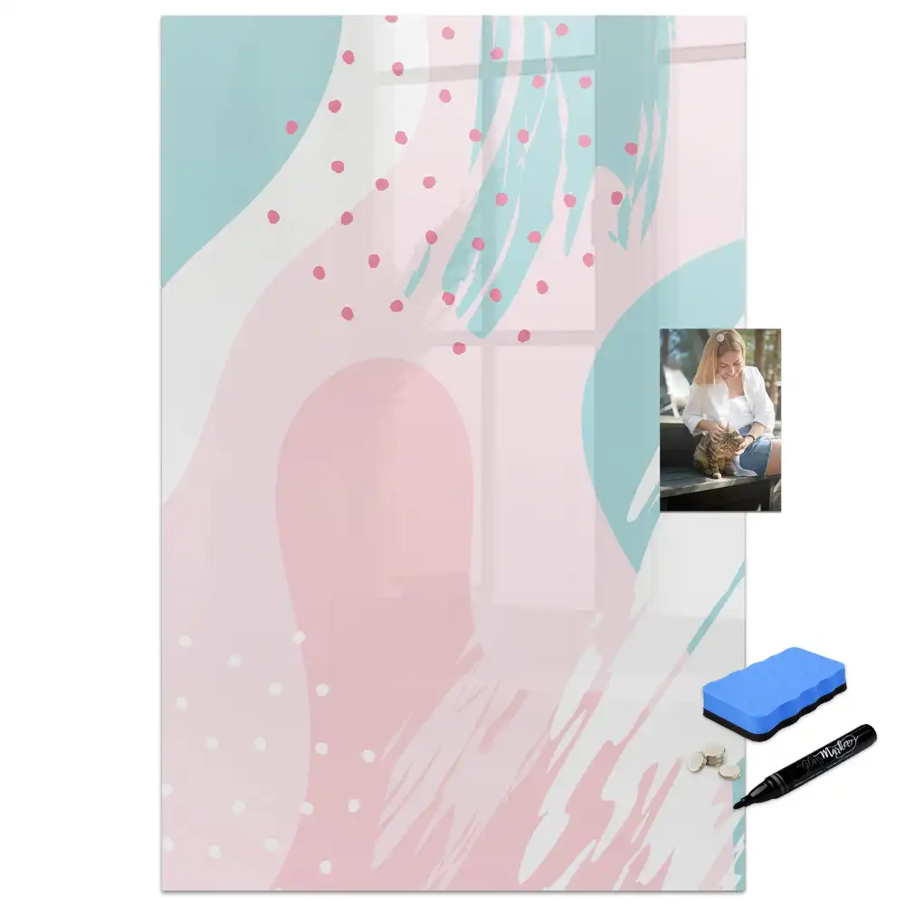 Tableau magnétique pour dessin motif abstraction stylisée