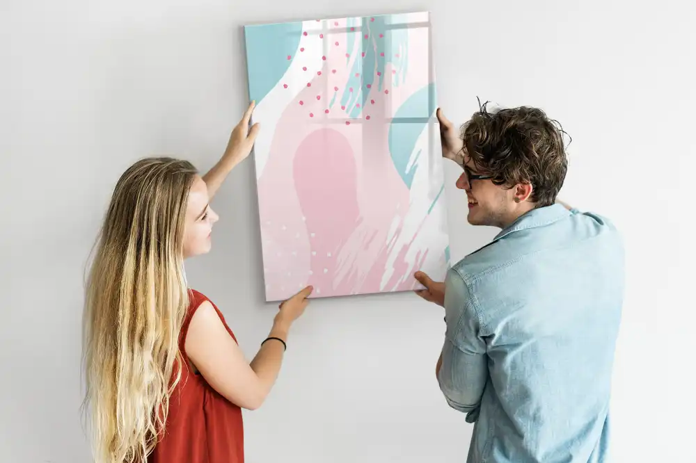 Tableau magnétique pour dessin motif abstraction stylisée