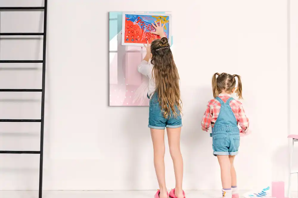 Tableau magnétique pour dessin motif abstraction stylisée