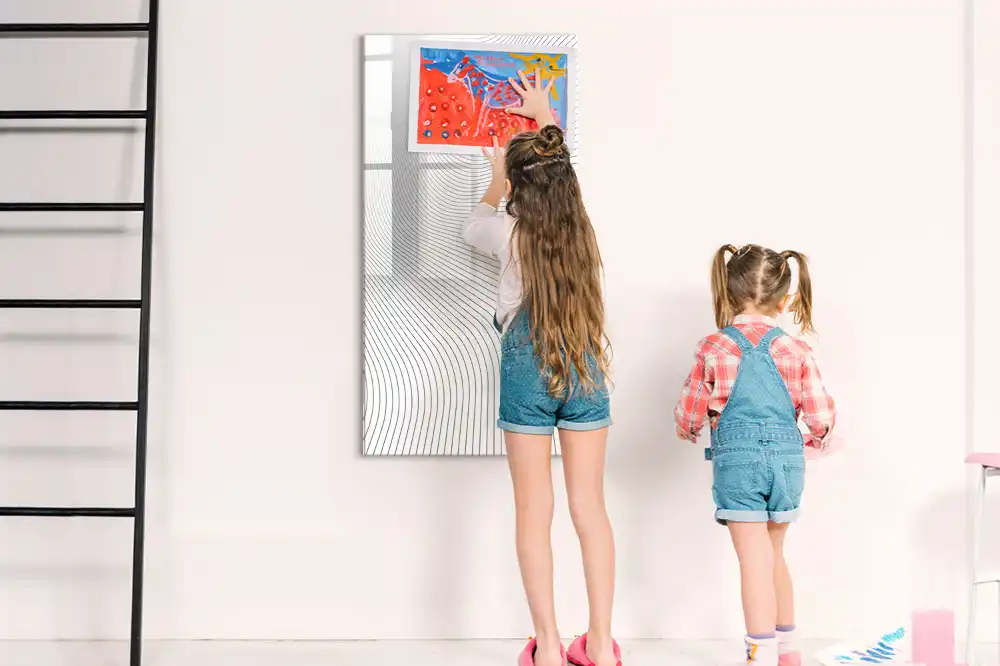 Tableau magnétique ligné pour écriture
