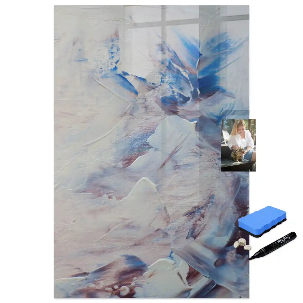 Tableau magnétique avec feutre motif peinture