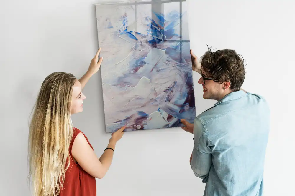 Tableau magnétique avec feutre motif peinture