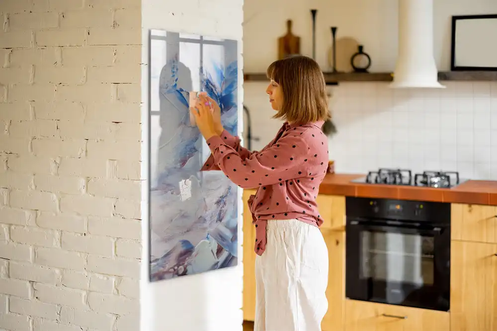 Tableau magnétique avec feutre motif peinture