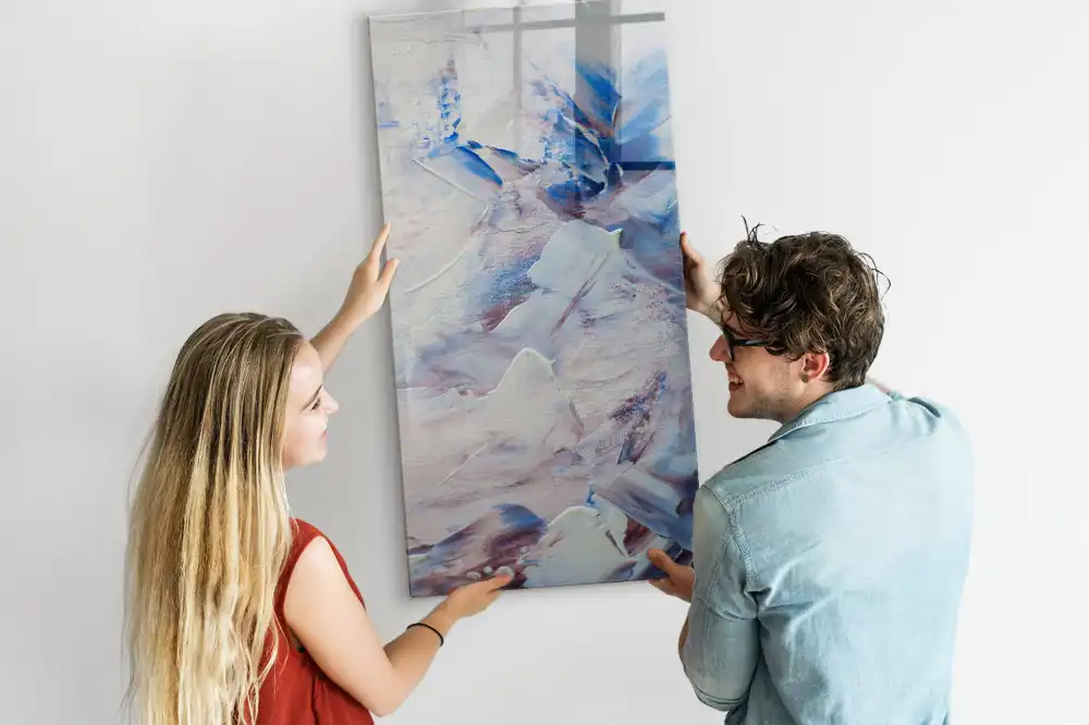 Tableau magnétique avec feutre motif peinture