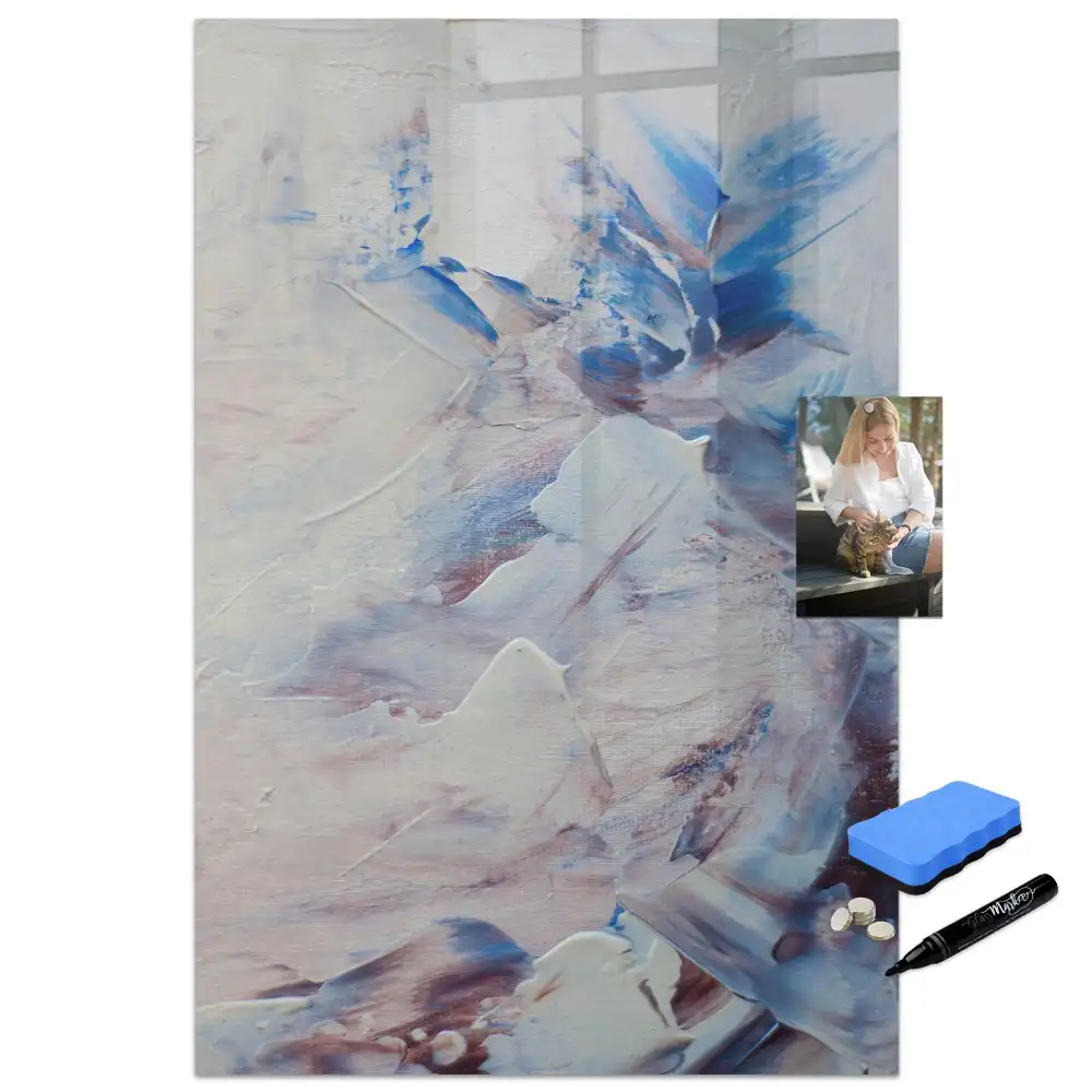 Tableau magnétique avec feutre motif peinture