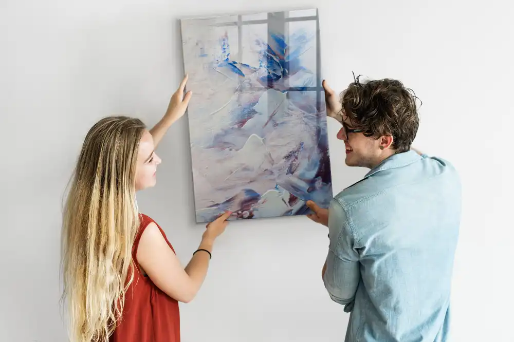 Tableau magnétique avec feutre motif peinture