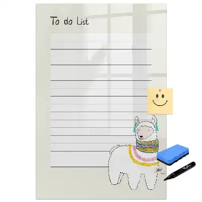 Tableau magnétique pour dessin et livre de souhaits