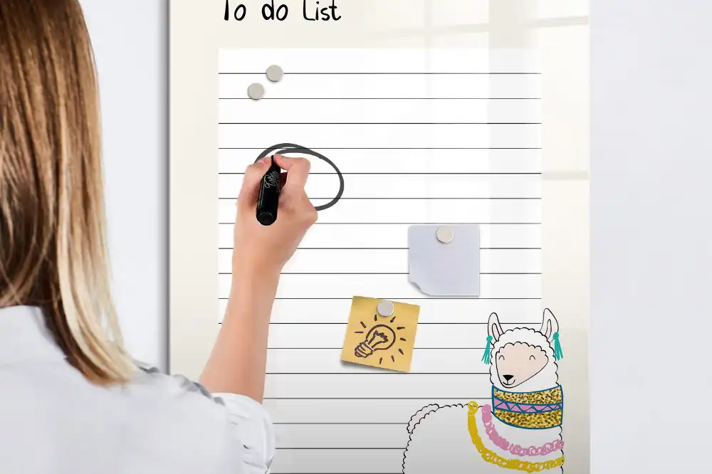 Tableau magnétique pour dessin et livre de souhaits