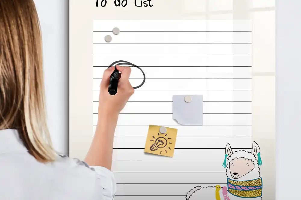 Tableau magnétique pour dessin et livre de souhaits