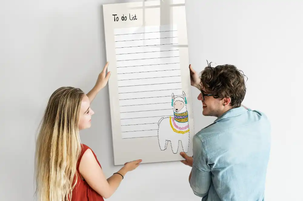 Tableau magnétique pour dessin et livre de souhaits