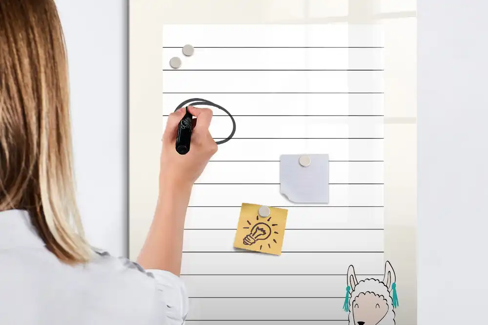 Tableau magnétique pour dessin et livre de souhaits