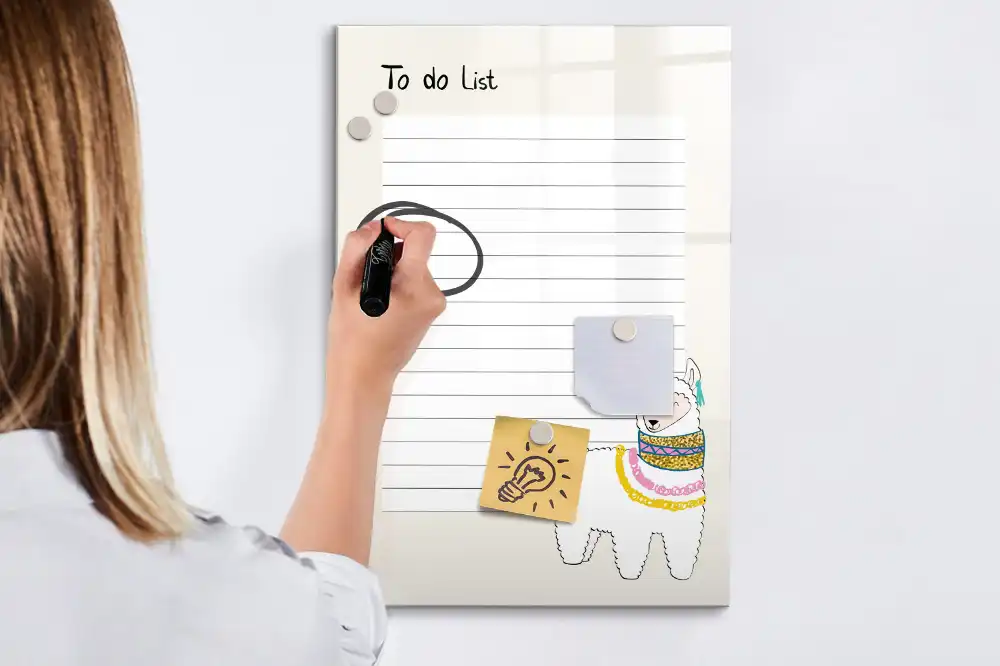 Tableau magnétique pour dessin et livre de souhaits