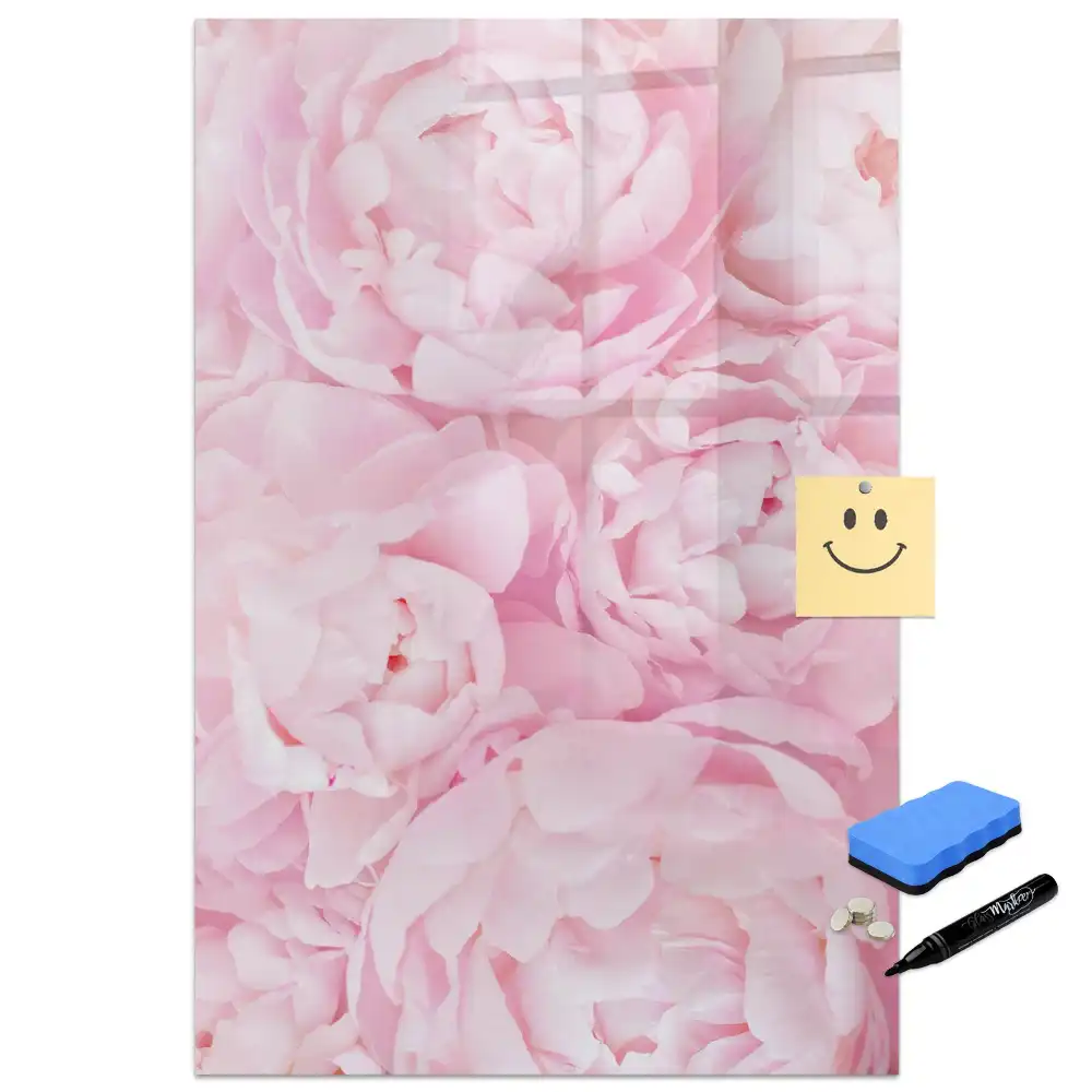 Tableau magnétique avec feutre motif fleurs de fête