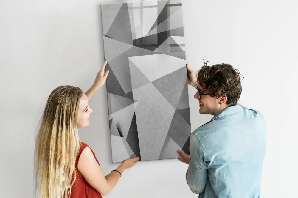 Tableau magnétique pour écriture composition géométrique