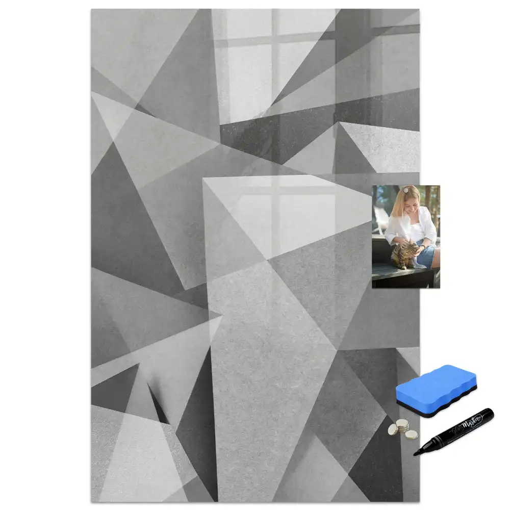 Tableau magnétique pour écriture composition géométrique