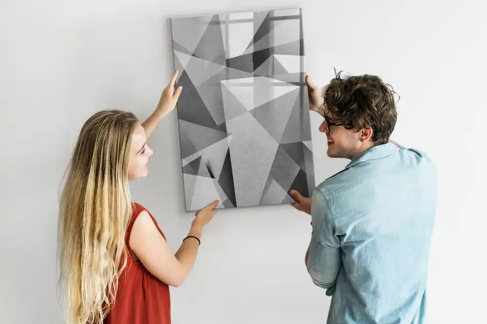 Tableau magnétique pour écriture composition géométrique