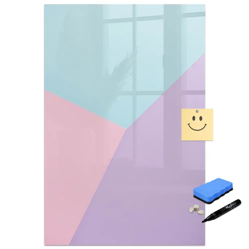 Tableau magnétique effaçable à motif pastel délicat