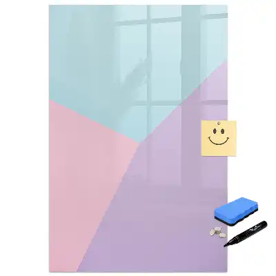 Tableau magnétique effaçable à motif pastel délicat