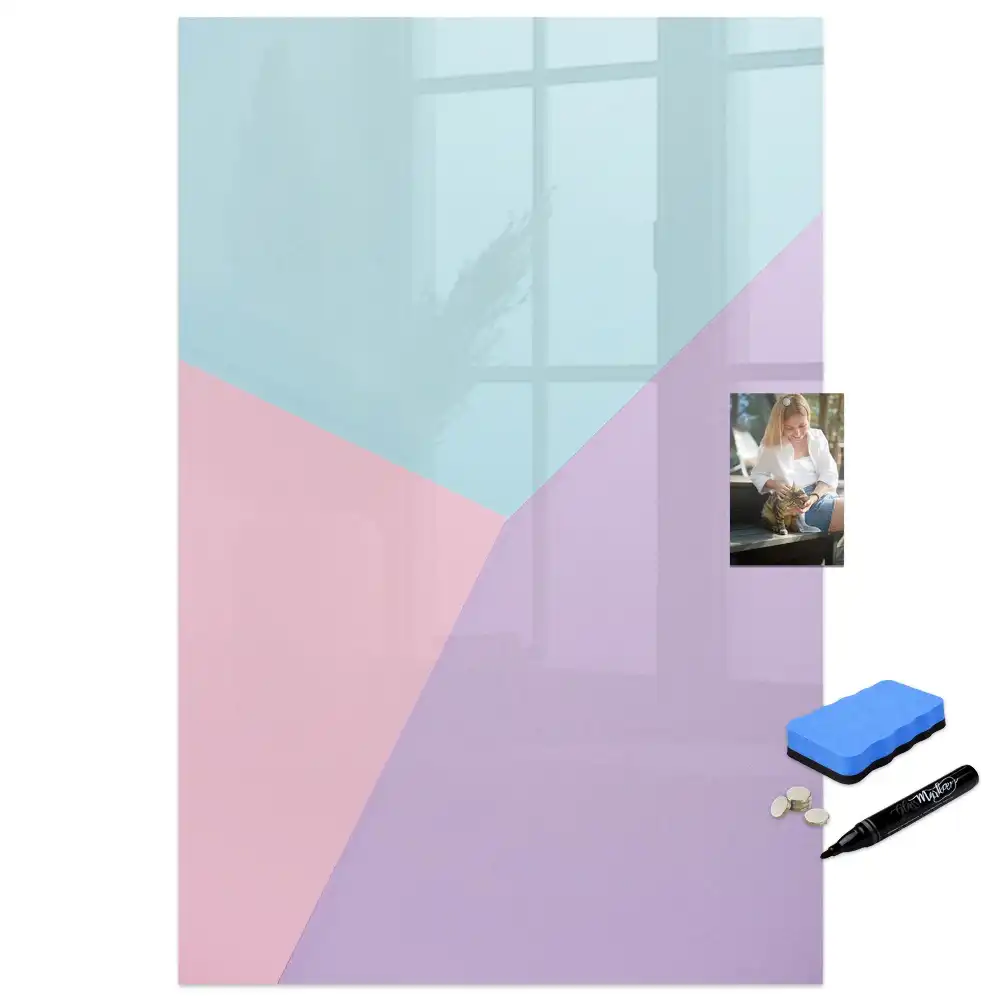 Tableau magnétique effaçable à motif pastel délicat