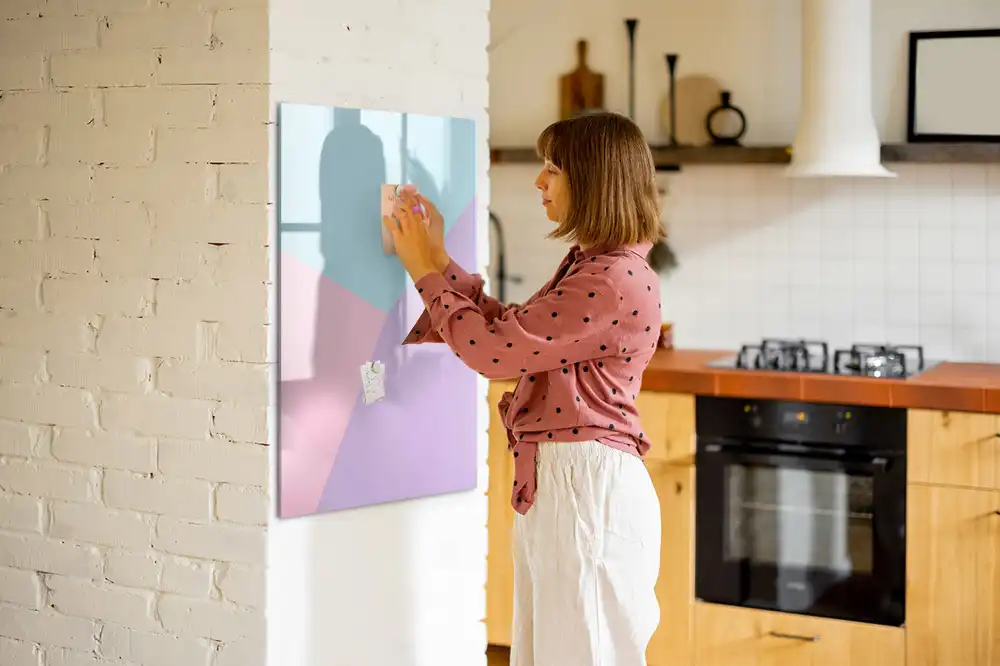 Tableau magnétique effaçable à motif pastel délicat