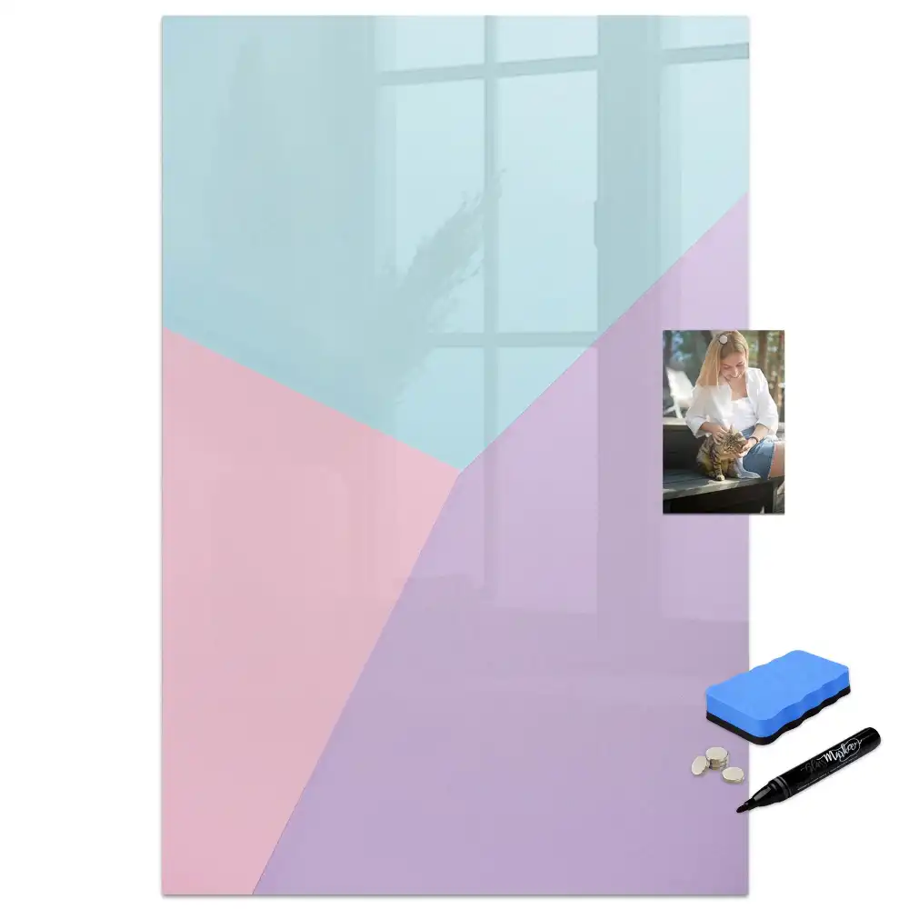 Tableau magnétique effaçable à motif pastel délicat