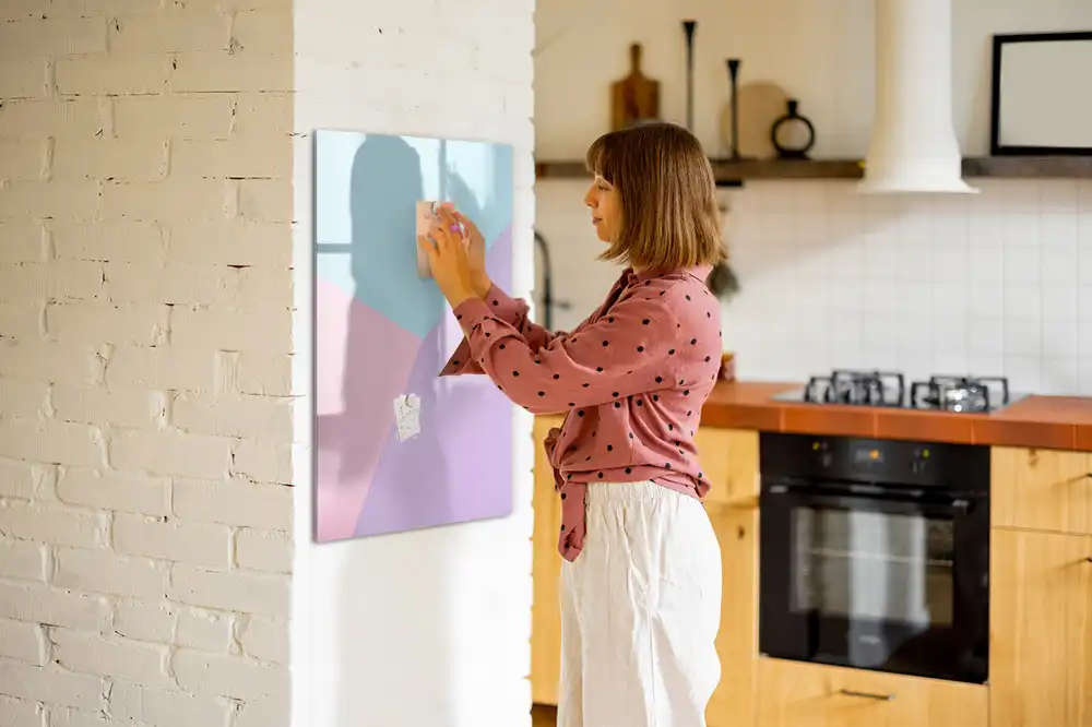 Tableau magnétique effaçable à motif pastel délicat