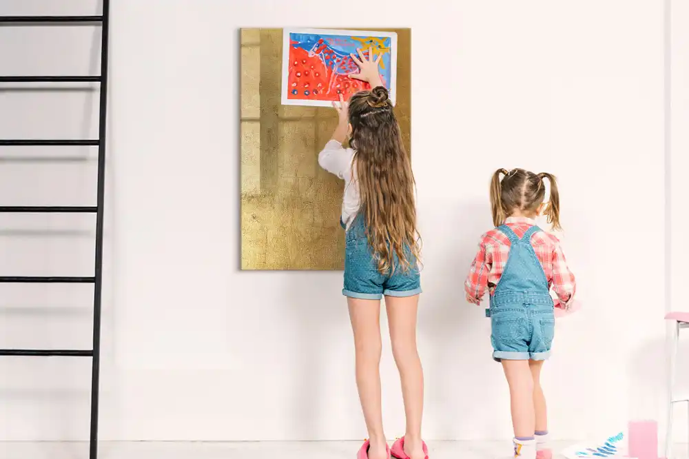 Tableau magnétique décoratif en tissu