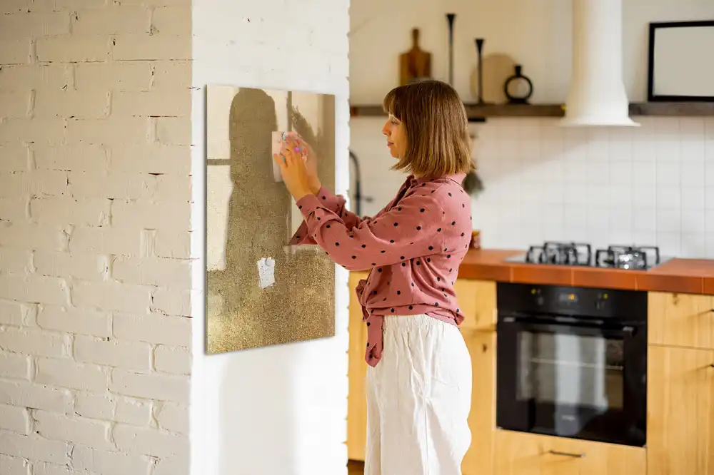 Tableau magnétique décoratif en tissu