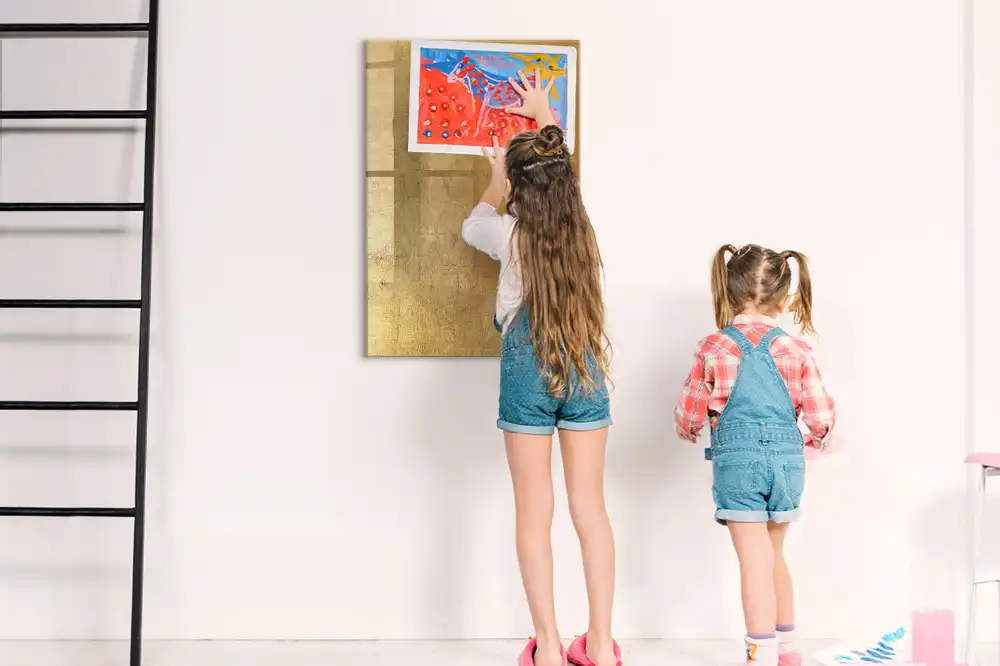 Tableau magnétique décoratif en tissu