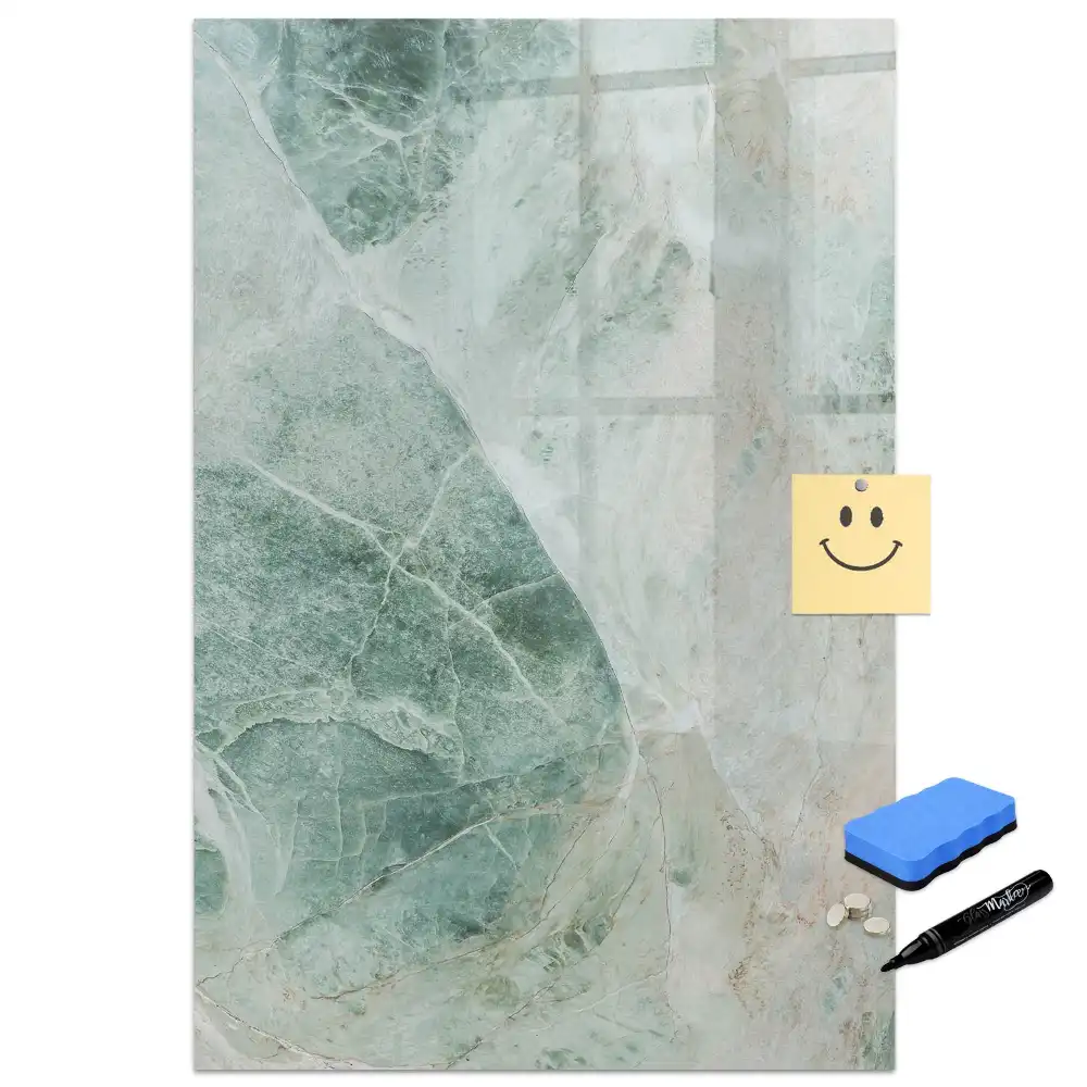 Tableau magnétique effaçable à décor pierre