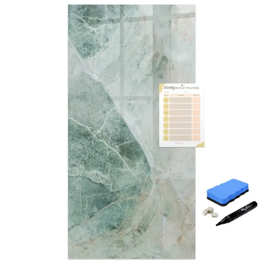 Tableau magnétique effaçable à décor pierre